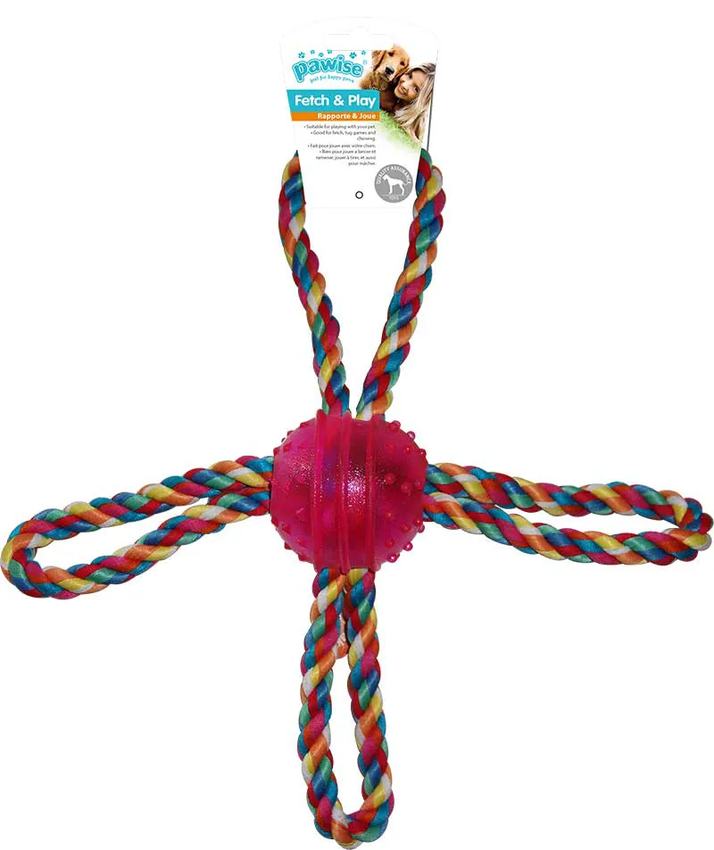BOLA BORRACHA RESISTENTE C/ 4 PONTAS (AZ