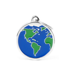 Charms Earth - Americas ID Tag