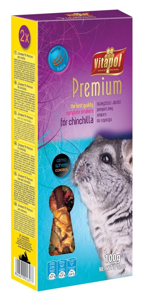 Smakers Premium dla szynszyli 2 szt 100 g