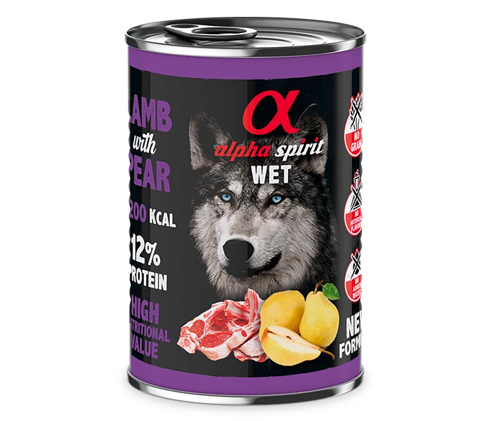 Paté de Cordero con Pera para Perros
