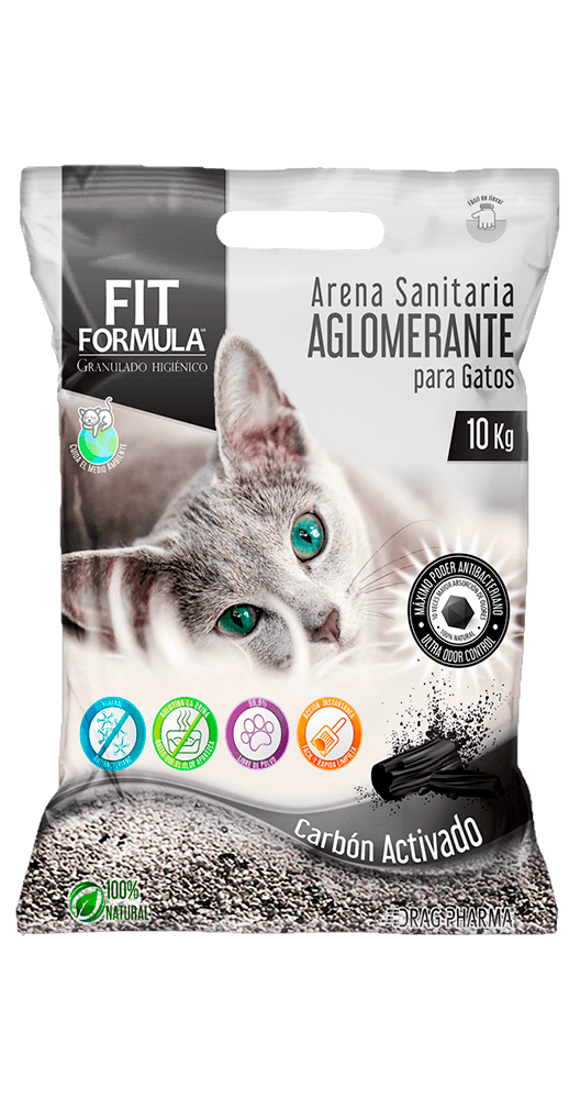 Arena Sanitaria Aglomerante Carbón Activado