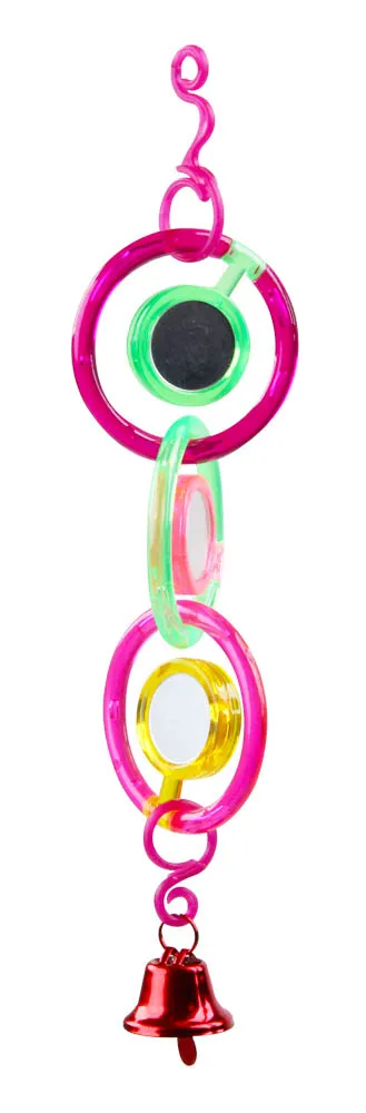 BRINQUEDO PARA PÁSSAROS ANÉIS COM SINOS
