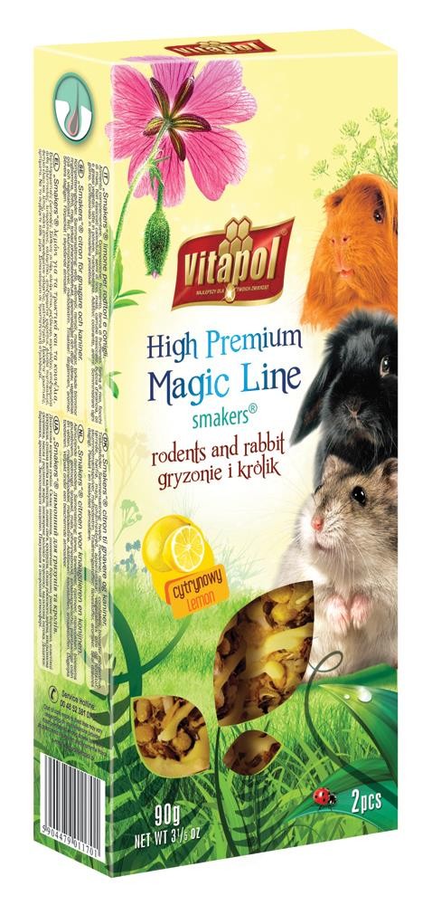Smakers Magic Line cytrynowy dla gryzoni i królika 2 szt 90 g