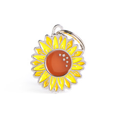 Sunflower Charms ID Tag