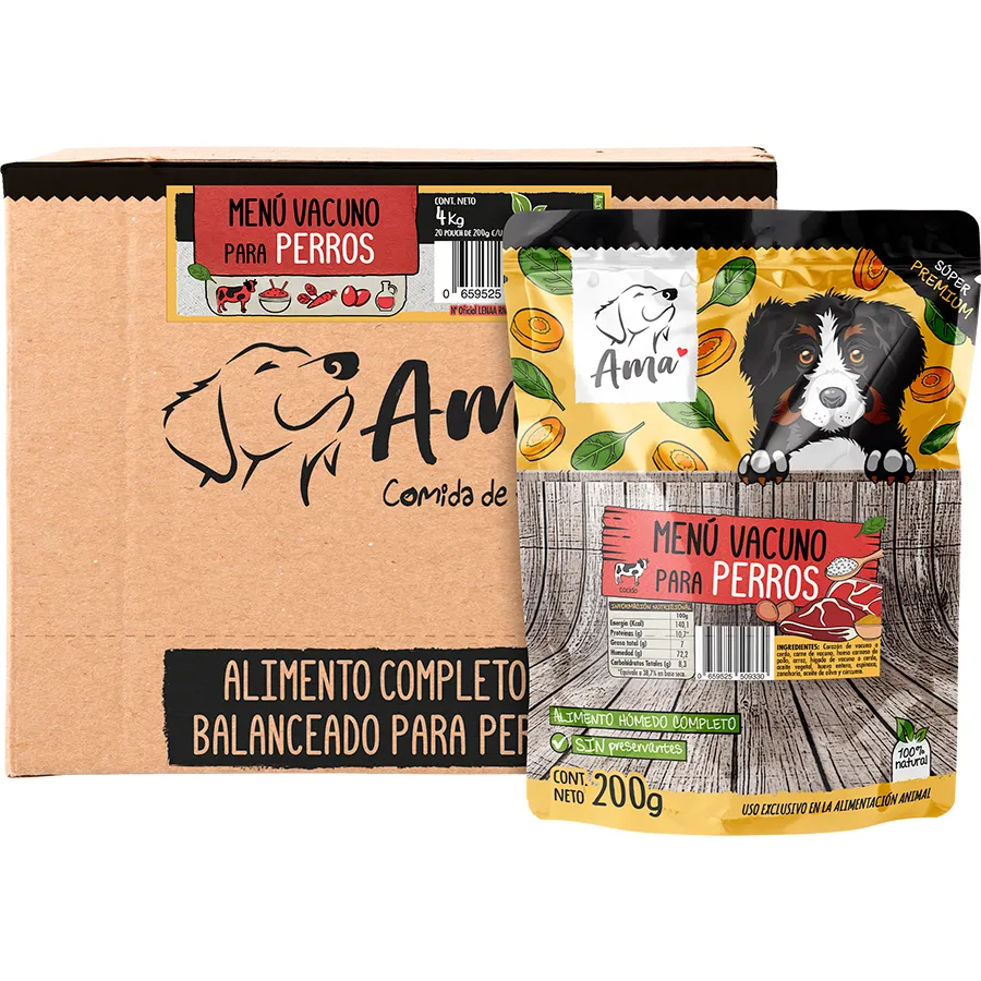Perro Sachet Menu Vacuno
