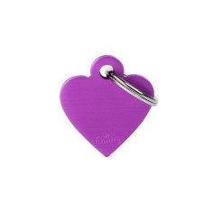 Basic Small Aluminum Purple Heart ID Tag