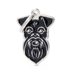Friends Black Schnauzer ID Tag