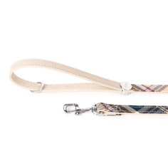 Hermitage Tartan Correa en Genuine Crema Leather