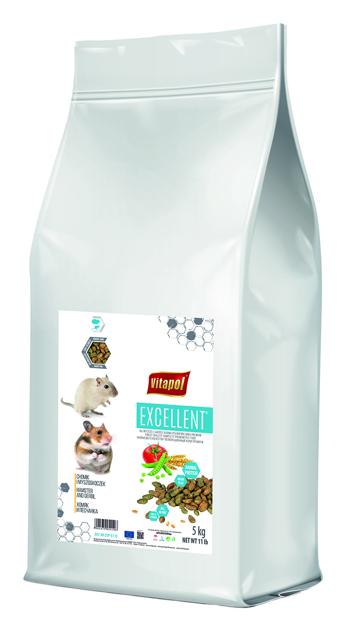 Excellent karma pełnoporcjowa dla chomika i myszoskoczka, 5 kg