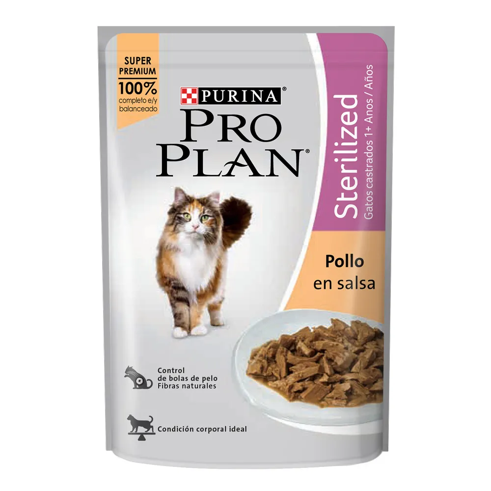Pro Plan® gatos esterilized pollo en salsa