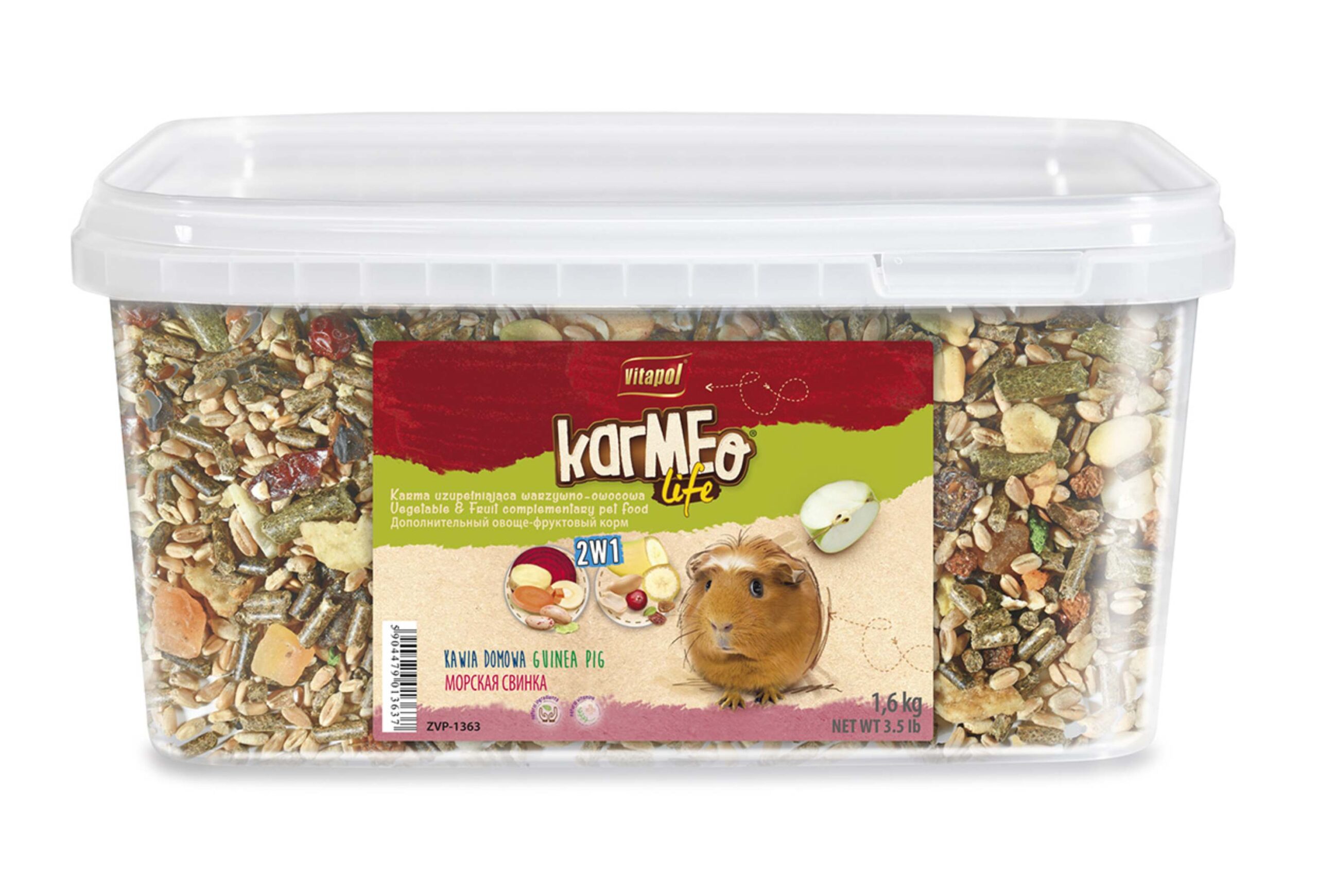 Karmeo Life karma uzupełniająca 2w1 dla świnki morskiej 1,6 kg