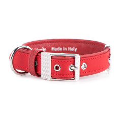Red Bilbao Collar in Synthetic Fiber