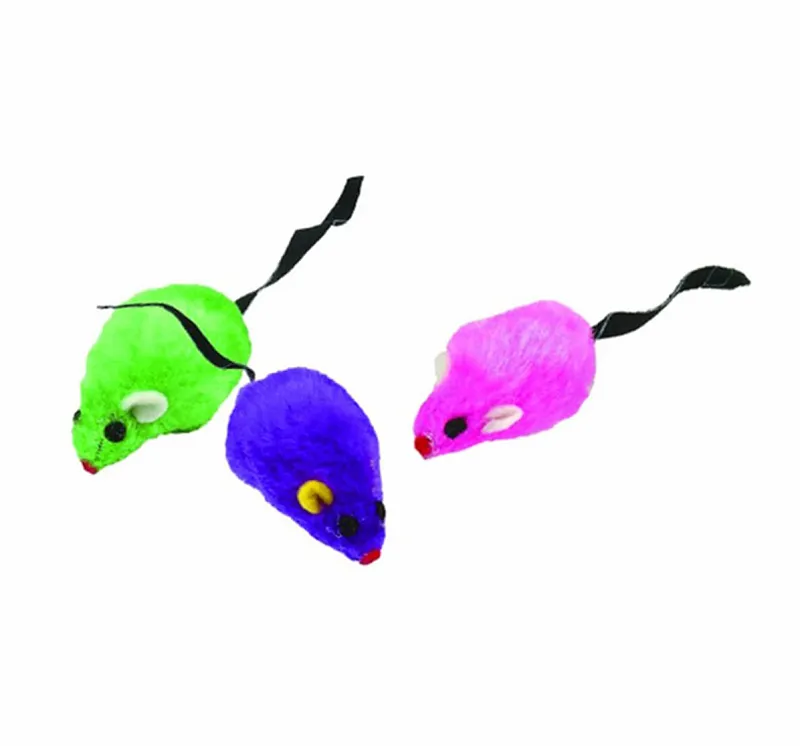 BRINQUEDO P/ GATO - PACK 4 RATOS