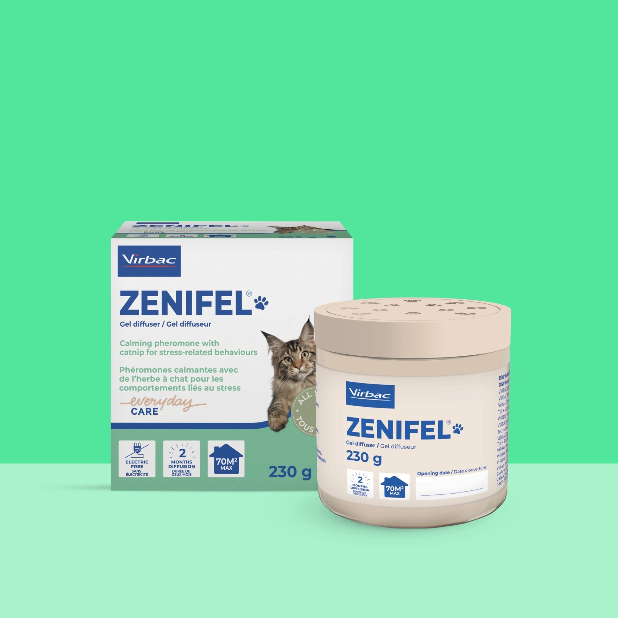 Zenifel® Gel Difusor - Feromonas calmantes para gatos