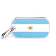 Flags Argentina ID Tag