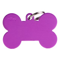 Basic XL Aluminum Purple Bone ID Tag