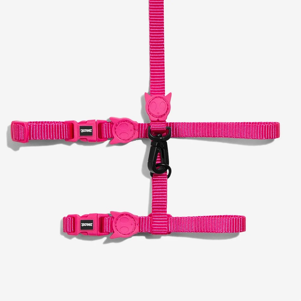 Pink LED | Cat Harness with Leash