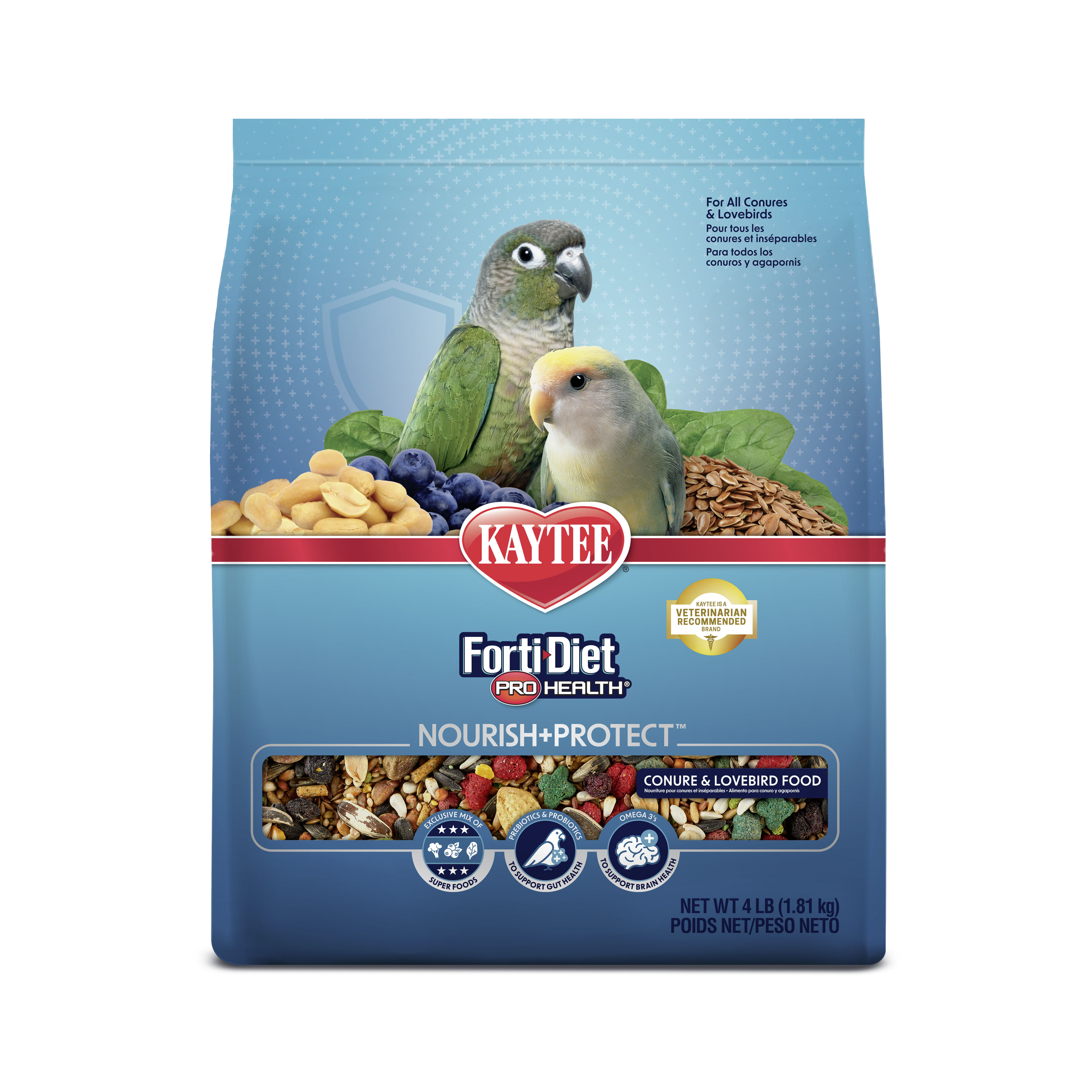 Kaytee Forti-Diet Pro Health Nourish+Protect Conure & Lovebird Food