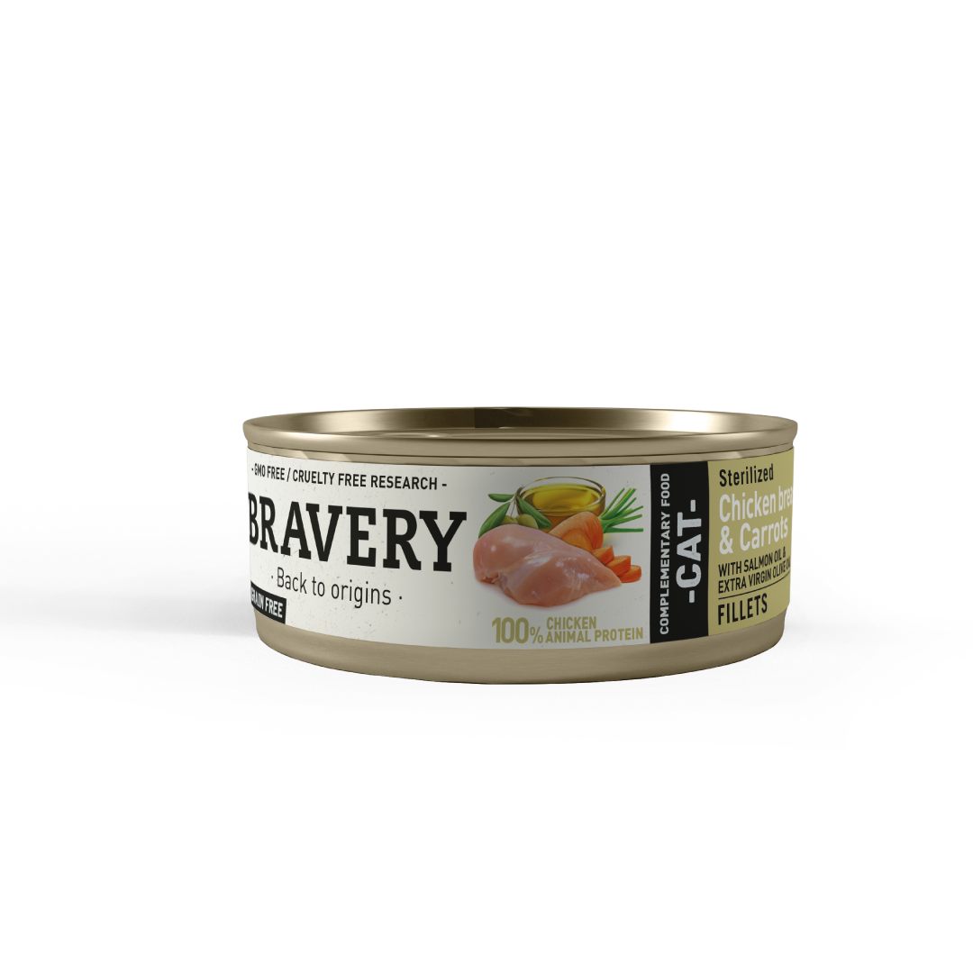 Chicken And Carrots Sterilized Cat Wet Food