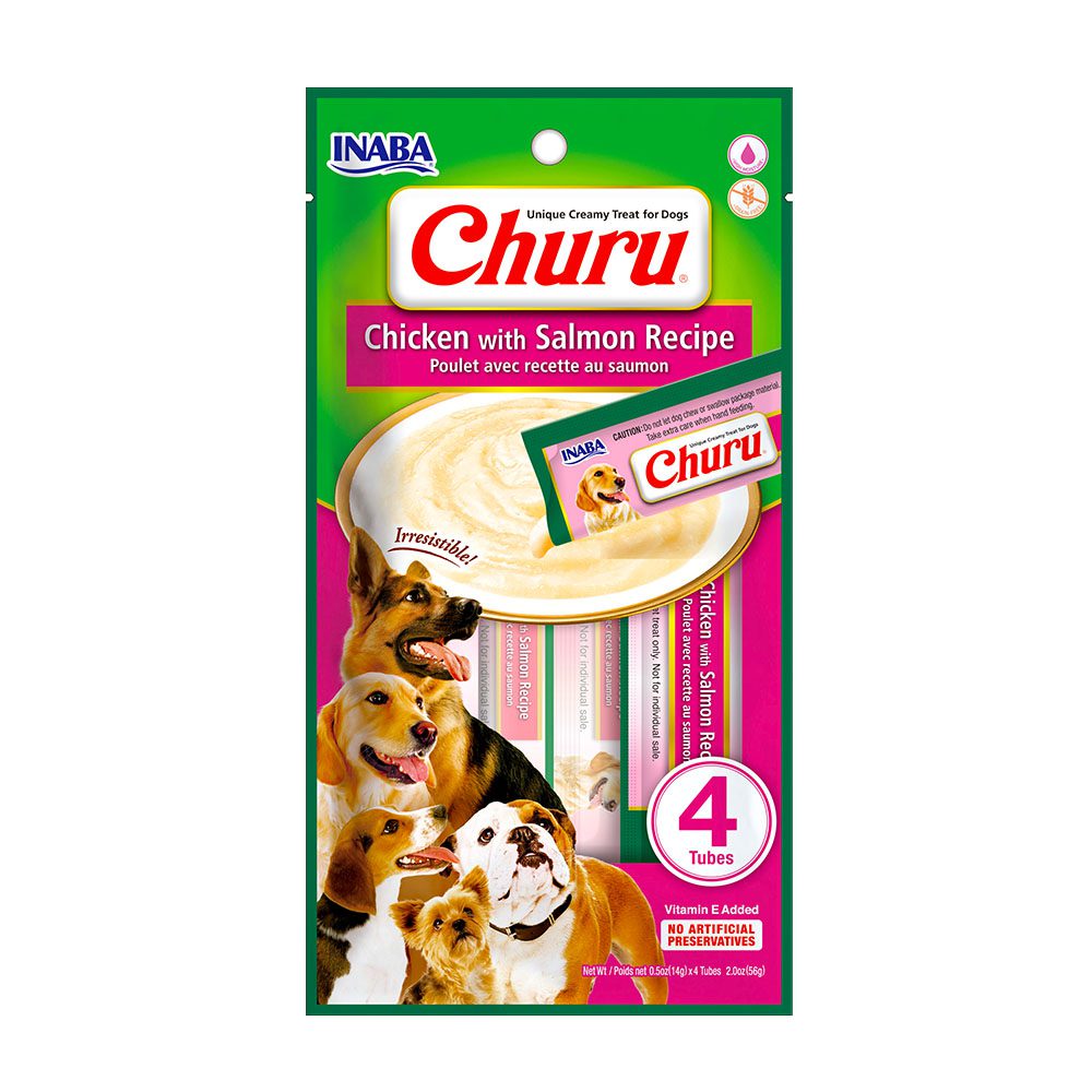 Dog Churu de pollo con salmón
