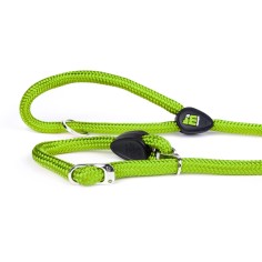 Polyester rope green no pull dog leash of the memopet collection with NFC technology.
