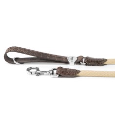 Dove Gray Tucson Correa en Genuine Leather con Rope