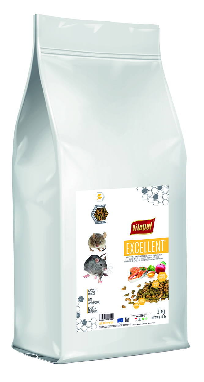 Excellent karma pełnoporcjowa dla szczura i myszy, 5 kg