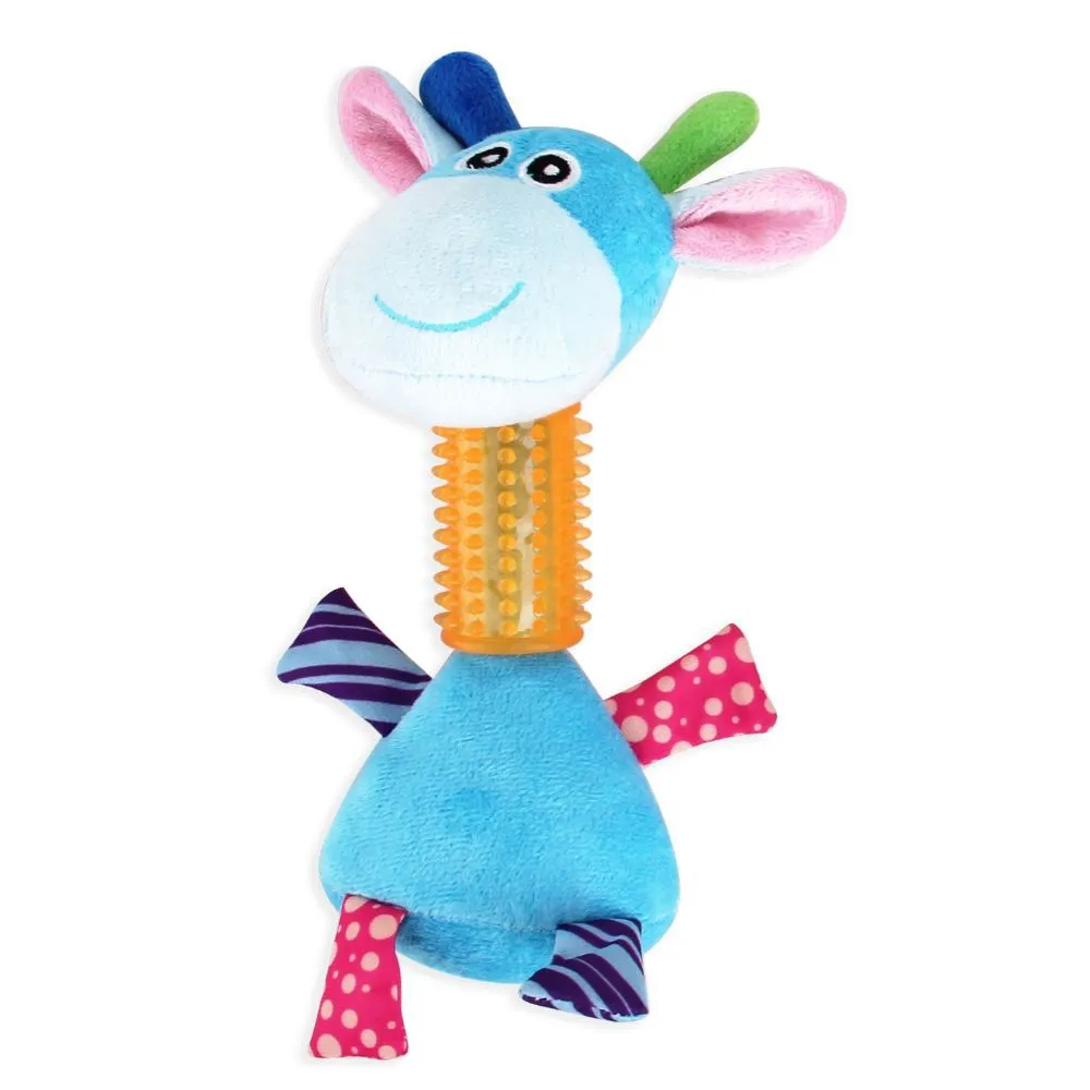 BRINQUEDO DE PELÚCIA GIRAFA COM MORDEDOR