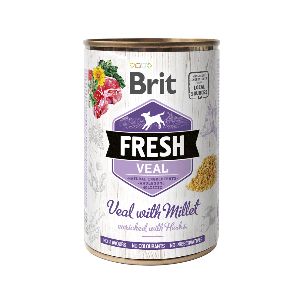 Brit Fresh Wet Food - Veal with Millet