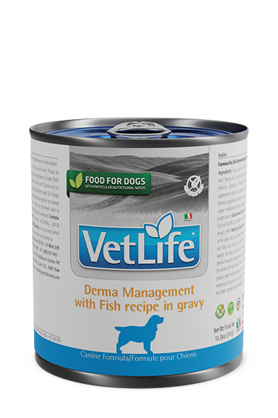 Derma Management with Fish Wet Food Canine