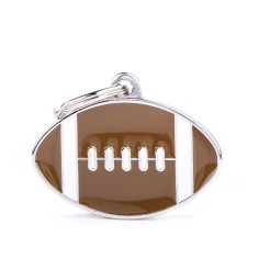 Charms Big American Football ID Tag