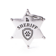 Bronx Sheriff Star ID Tag in Antique Silver
