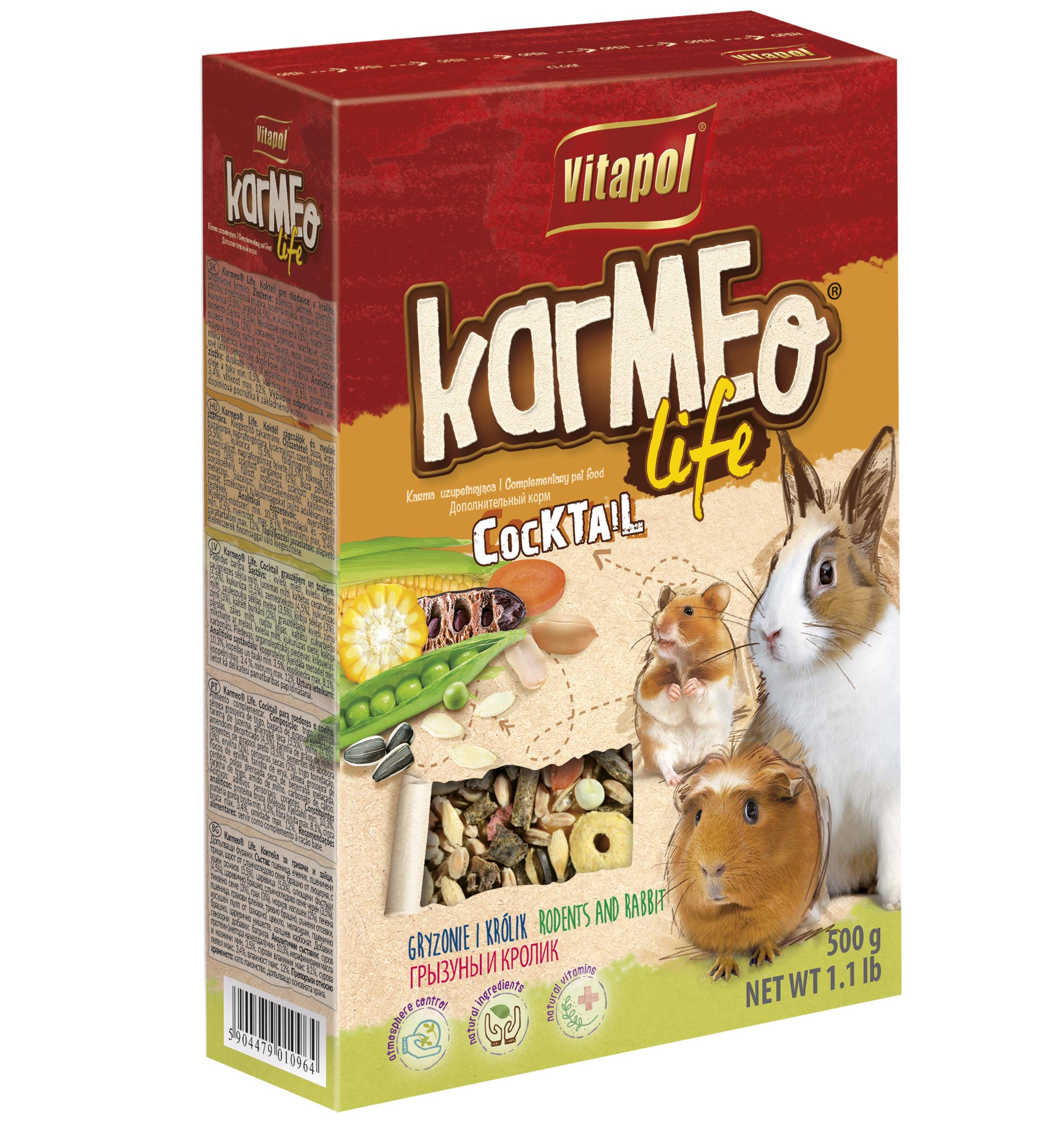 Karmeo Life Cocktail karma uzupełniająca dla gryzoni i królika 500 g