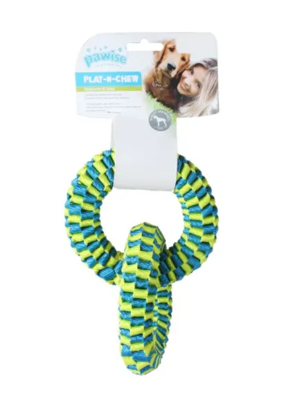 BRINQUEDO 2 ANÉIS TRANÇADOS NYLON 20CM