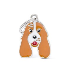 Friends White and Orange Cocker ID Tag