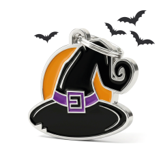 Halloween Witch Hat ID Tag