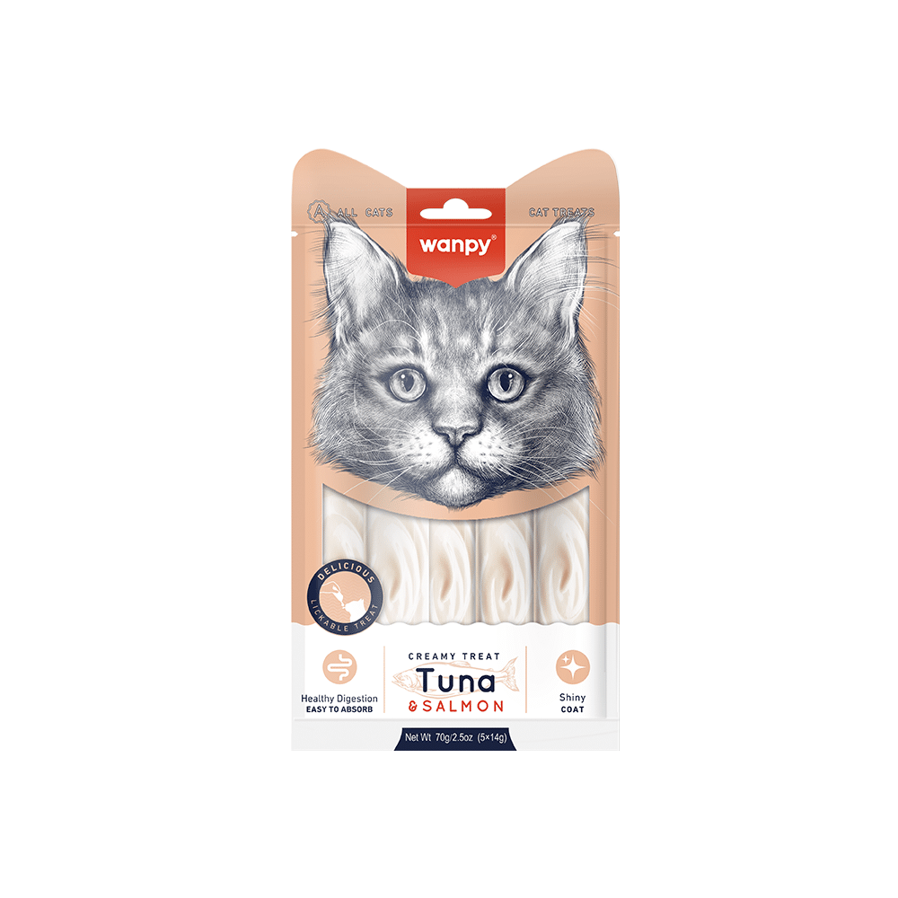 Tuna & Salmon Creamy Lickable Cat Treats
