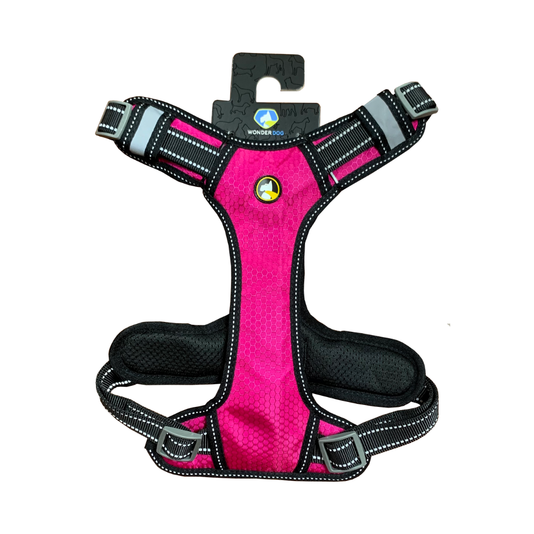 Arnés para perro magenta talla M