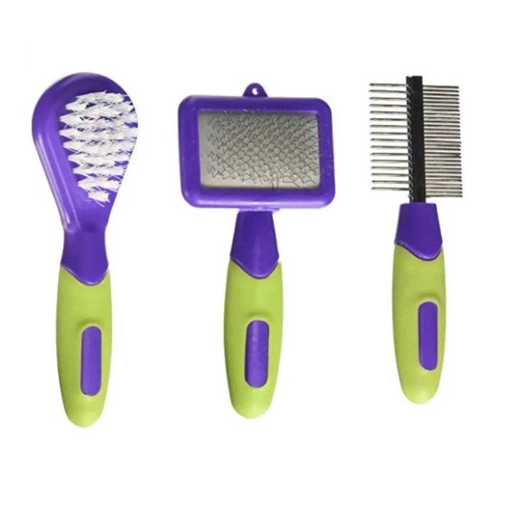 KIT GROOMING PARA ROEDORES 3 PEÇAS