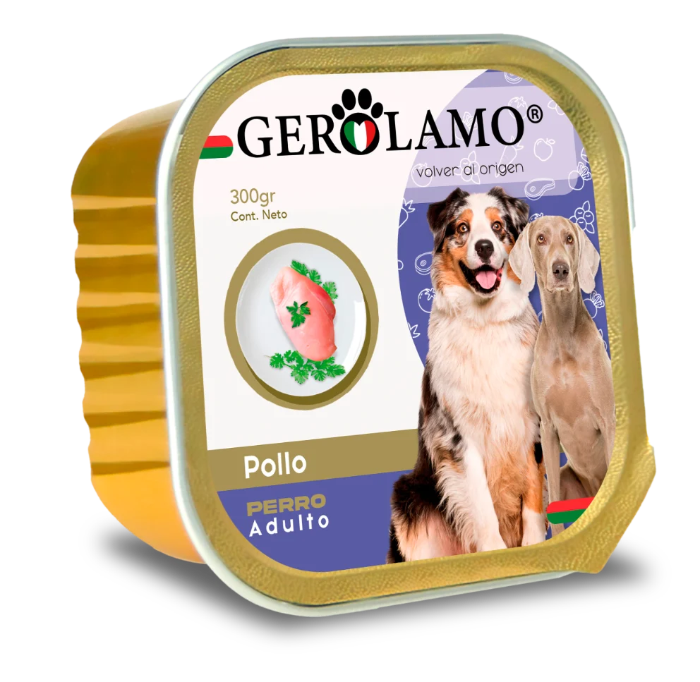 Gerolamo paté perro adulto pollo