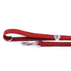 Red Tucson Leash in Genuine Leather