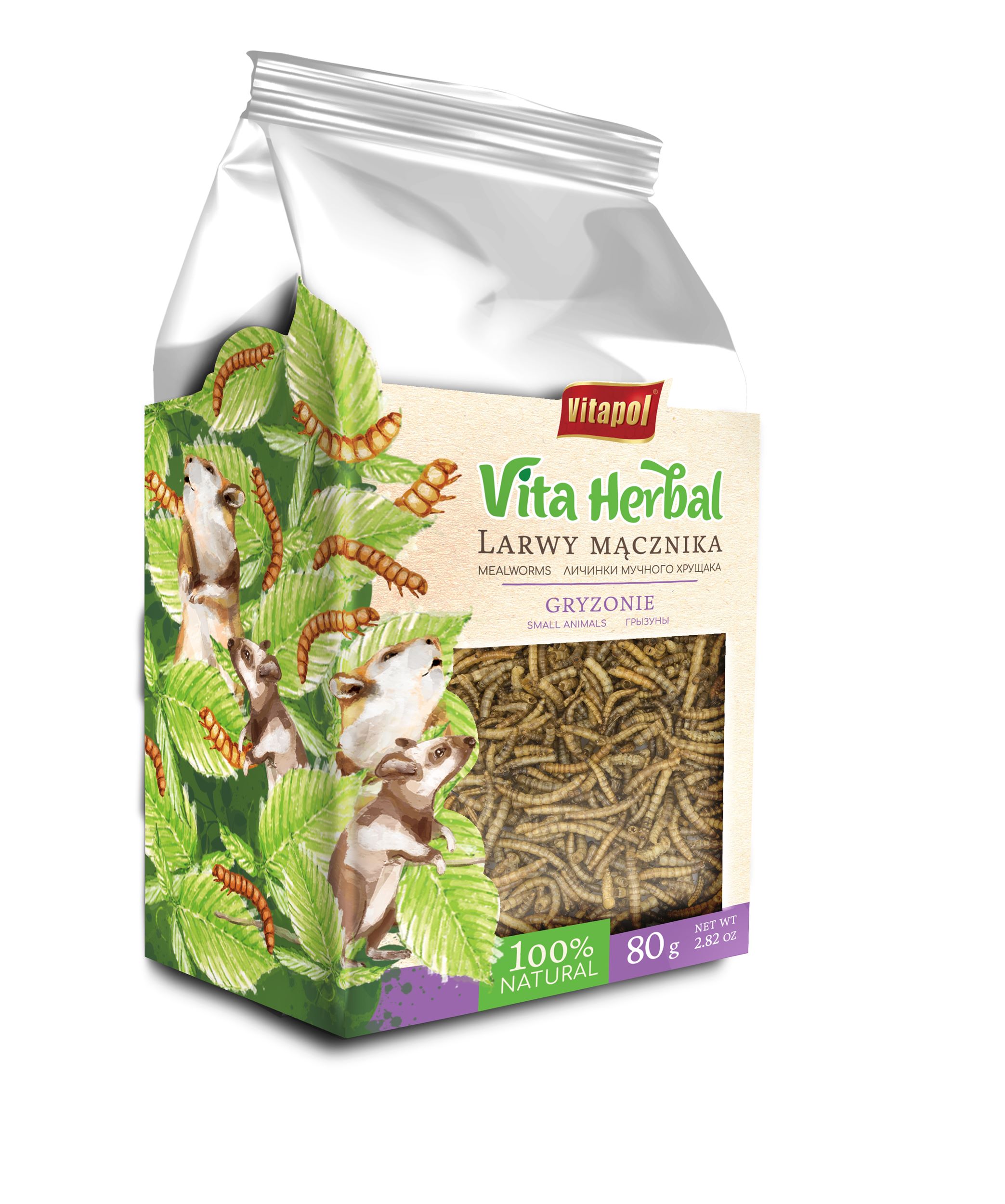Vita Herbal larwy mącznika dla gryzoni 80 g