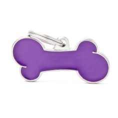 Classic XL Purple Bone ID Tag