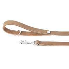 Taupe Ginevra Correa en Leather con Chrome Finishes