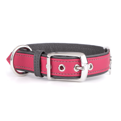 Fuchsia Firenze Collar en Genuine Leather