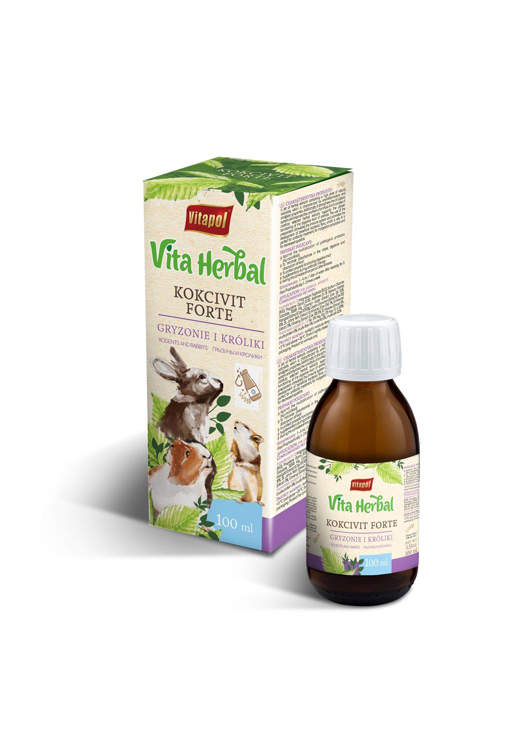 Vita Herbal dla gryzoni i królika, kokcivit forte 100ml