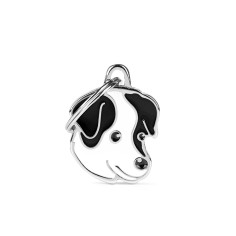 Friends Black and White Jack Russell ID Tag