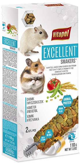 Smakers Excellent dla chomika i myszoskoczka 2 szt. 110 g