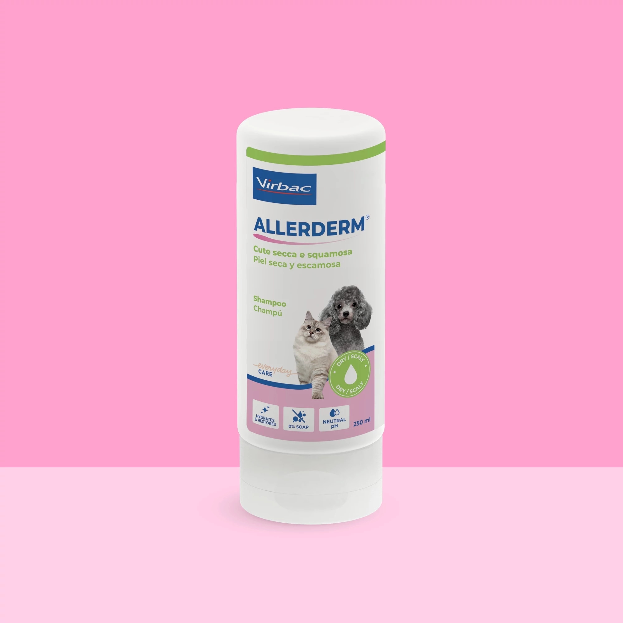 Allerderm™ Champú Piel Seca y Escamosa - Perros y Gatos