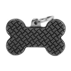 Bronx XL Platform Bone ID Tag in Antique Silver